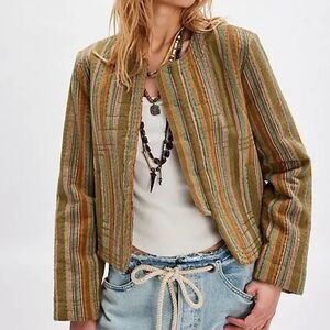 NWOT‎ Zander Striped Jacket